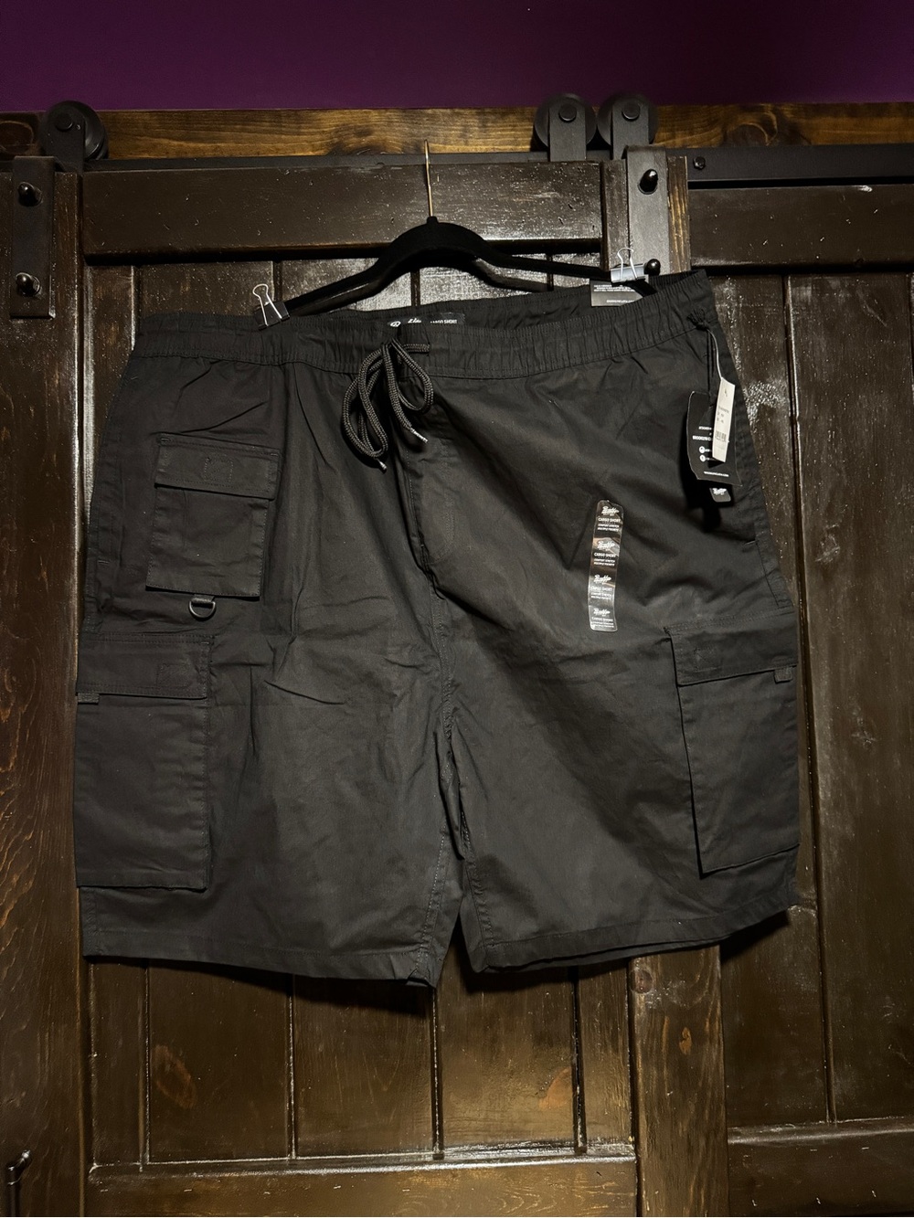 Brooklyn Cloth Black Cargo Shorts